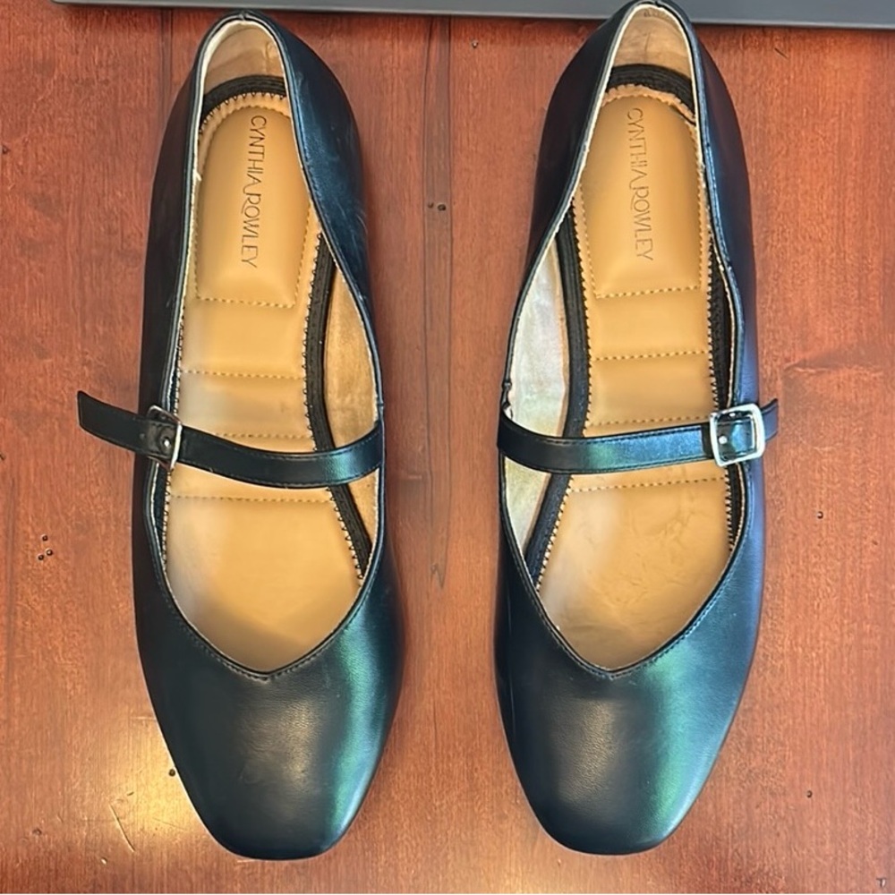 Cynthia Rowley Black Mary Jane Flats